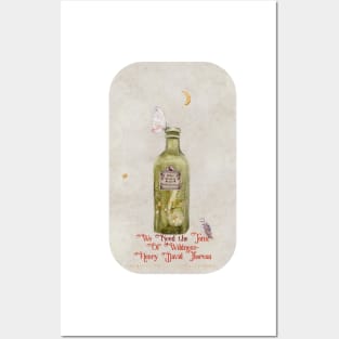 Nature Quote We Need the Tonic of Wildness watercolor Posters and Art